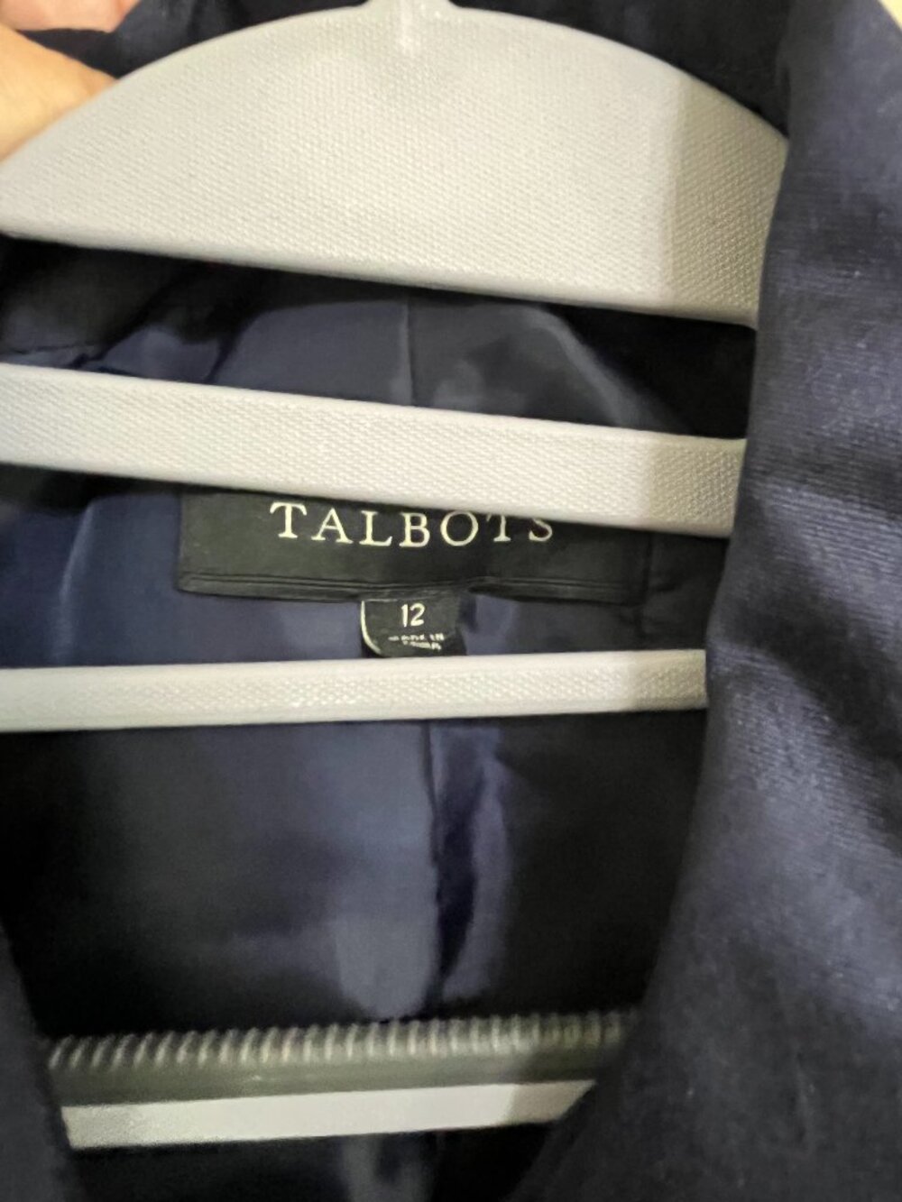 Talbots Signature Silk Wool Pants Suit Set Jacket 12 Pants 10 - Picture 4 of 16
